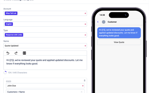 Respond faster with smart templates